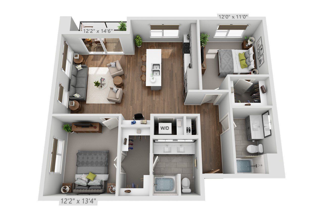 2B - E Floor Plan