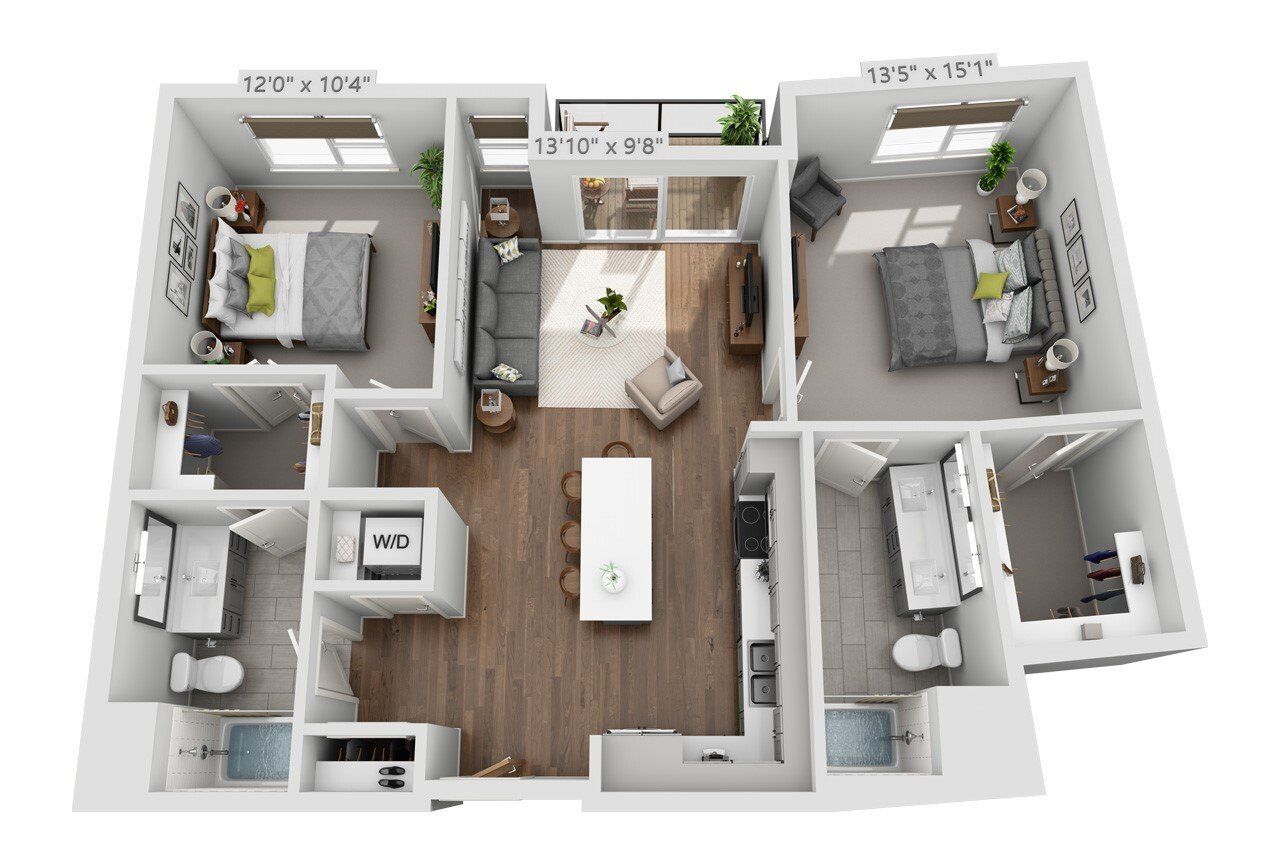 2B - G Floor Plan