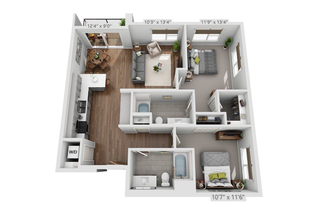 2B - I Floor Plan
