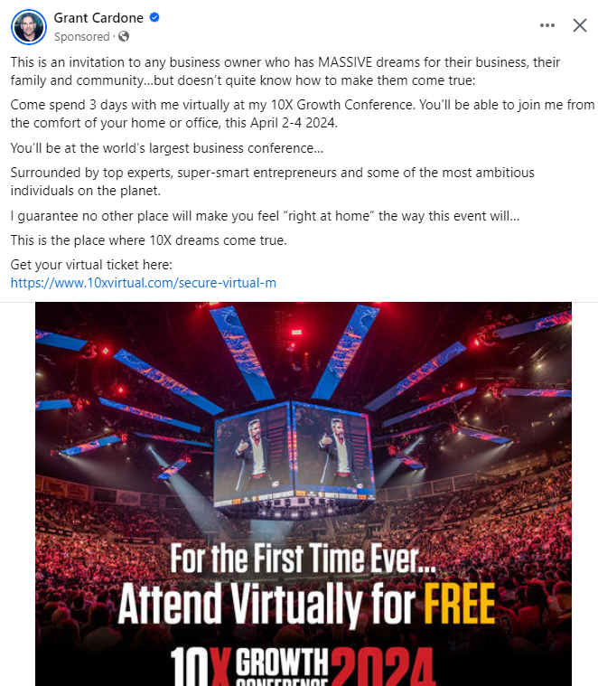 for the first time ever , attend virtually for free .