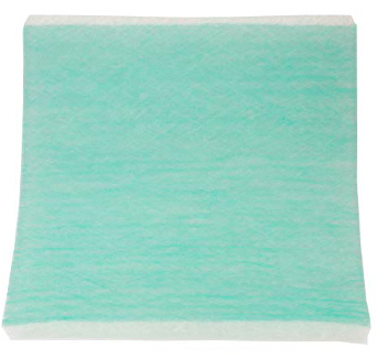 Green and white air filter.