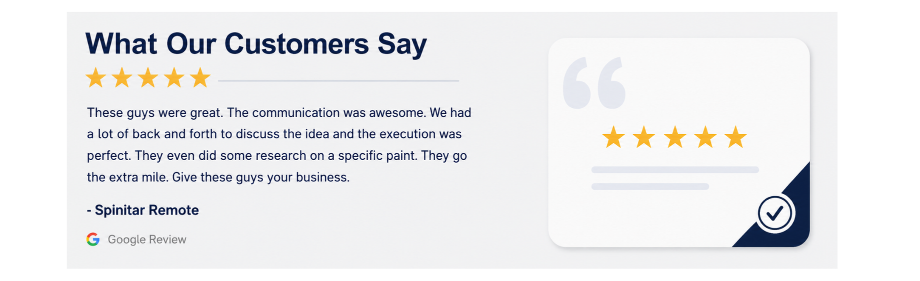 Google review testimonial from Yolonda Bodden displayed in a branded VES customer review graphic with five-star rating and quote card.