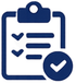 Compliance checklist icon for project requirements