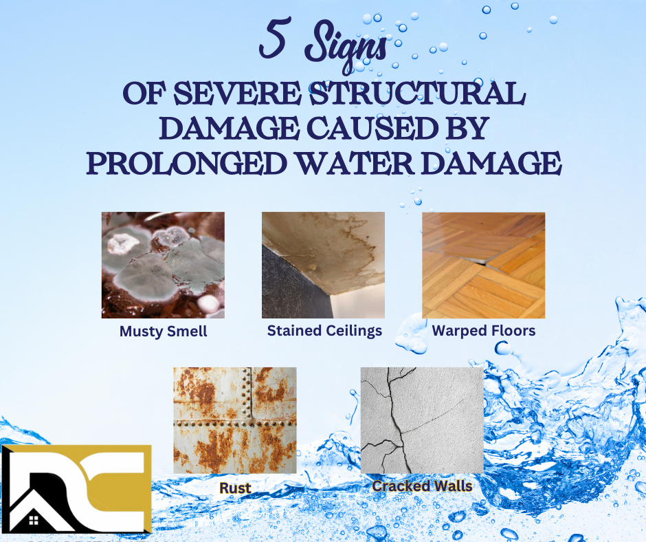 DuraCon Restoration Blog on the 5 Signs of structural damage due to prolonged water damage