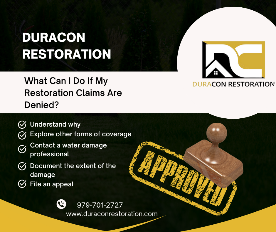 Denied Emergency Restoration Claims: Why You Need to Take Action and What to Do to Get Approved