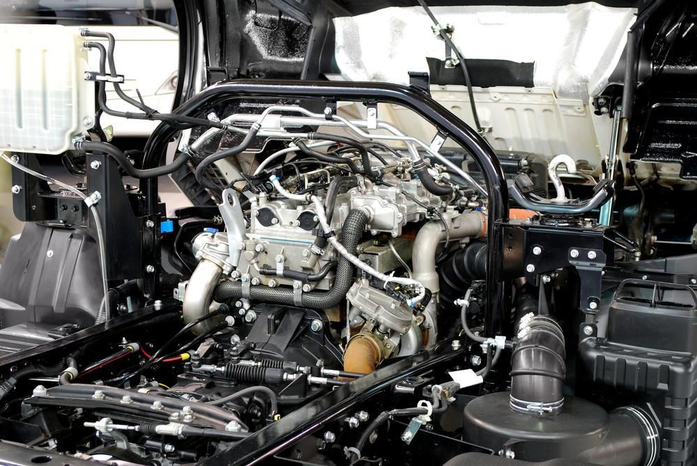 A Close Up Of The Engine Of A Truck With The Hood Up — Mareeba Motors In Mareeba, QLD
