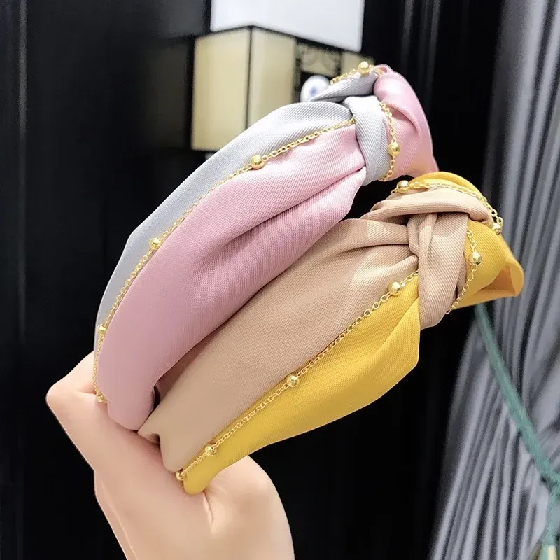 鏈條雙色頭髮箍