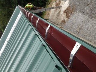 Contractor working on a deck building project in Homer City, PA