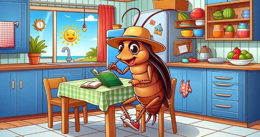 cartoon cockroach