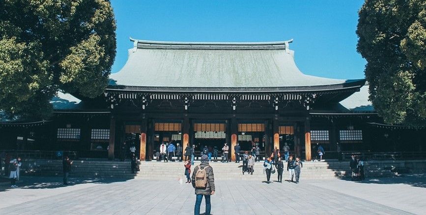 Visiting Shrine for Hatsumode