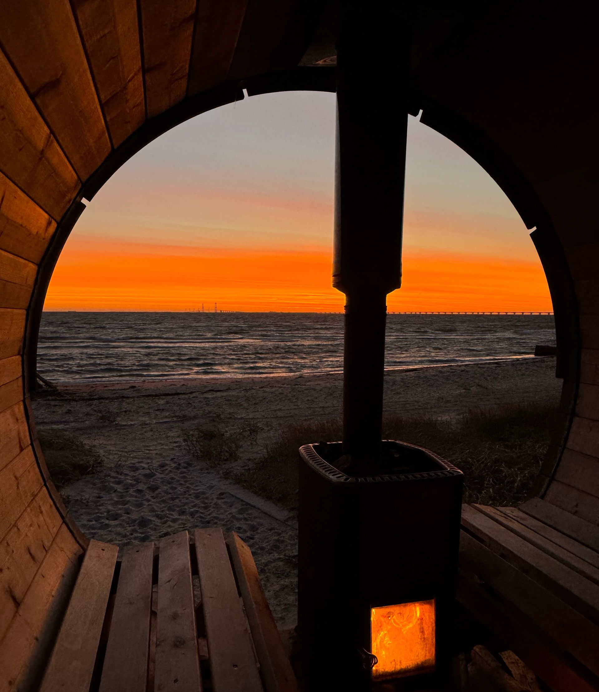 Sauna på stranden