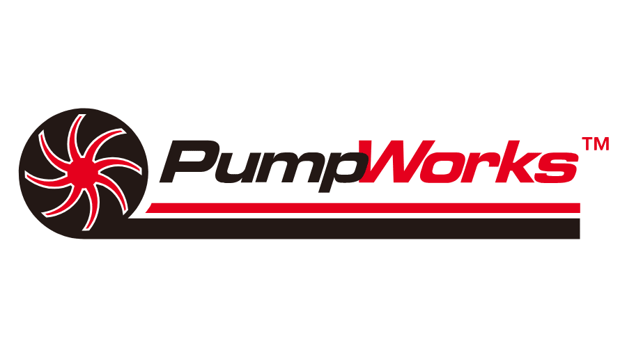 Logo of PumpWorks with a circular design and text.