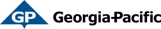 Georgia-Pacific logo: Blue triangle with 
