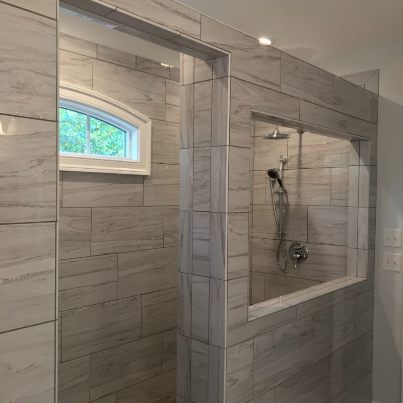 A Bathroom with A Shower and A Window | Tonao, VA | Don Kendrick