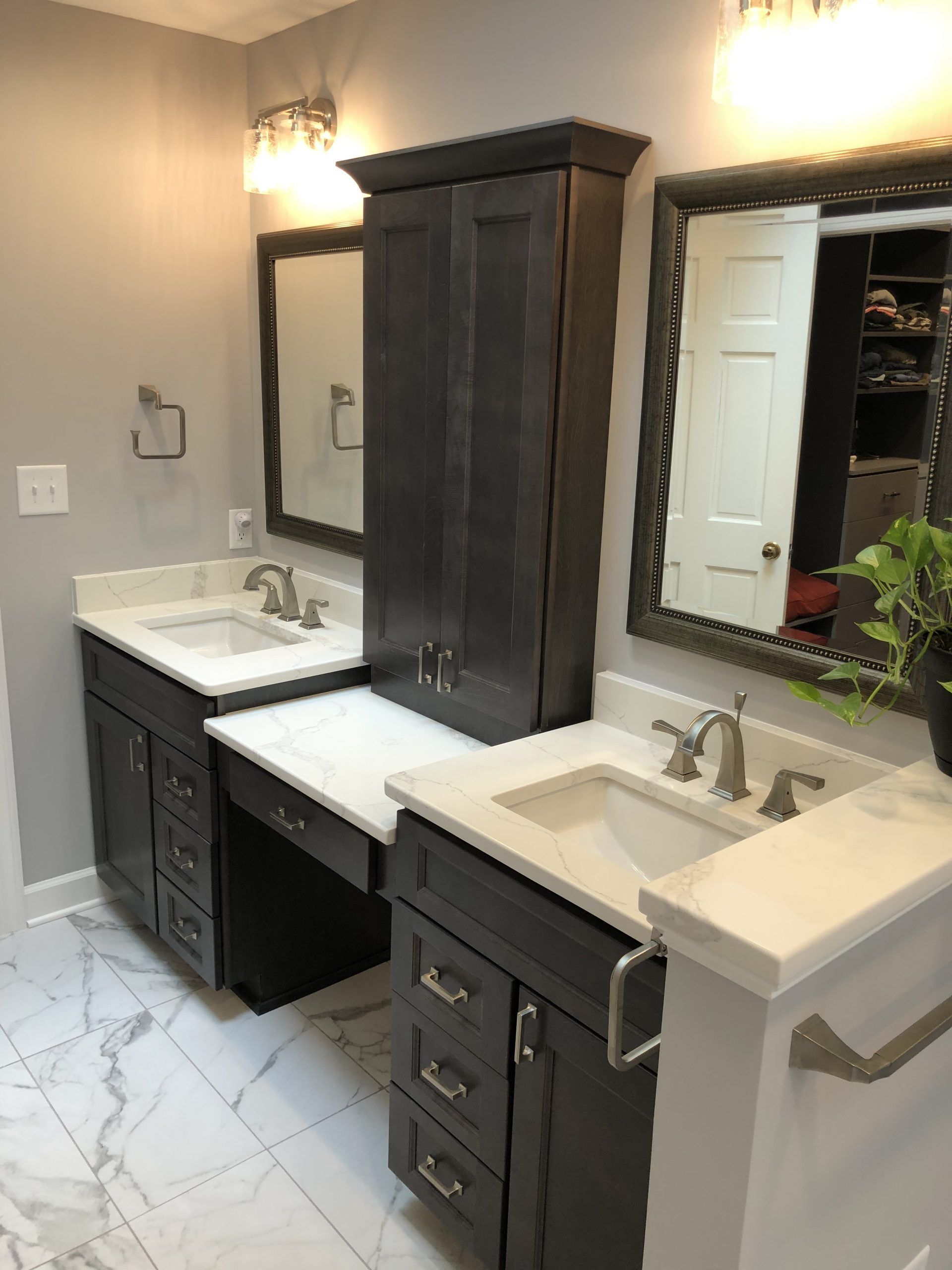 A Bathroom with Two Sinks and Two Mirrors | Tonao, VA | Don Kendrick