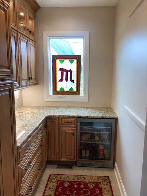 A Kitchen with Stained Glass Window | Tonao, VA | Don Kendrick