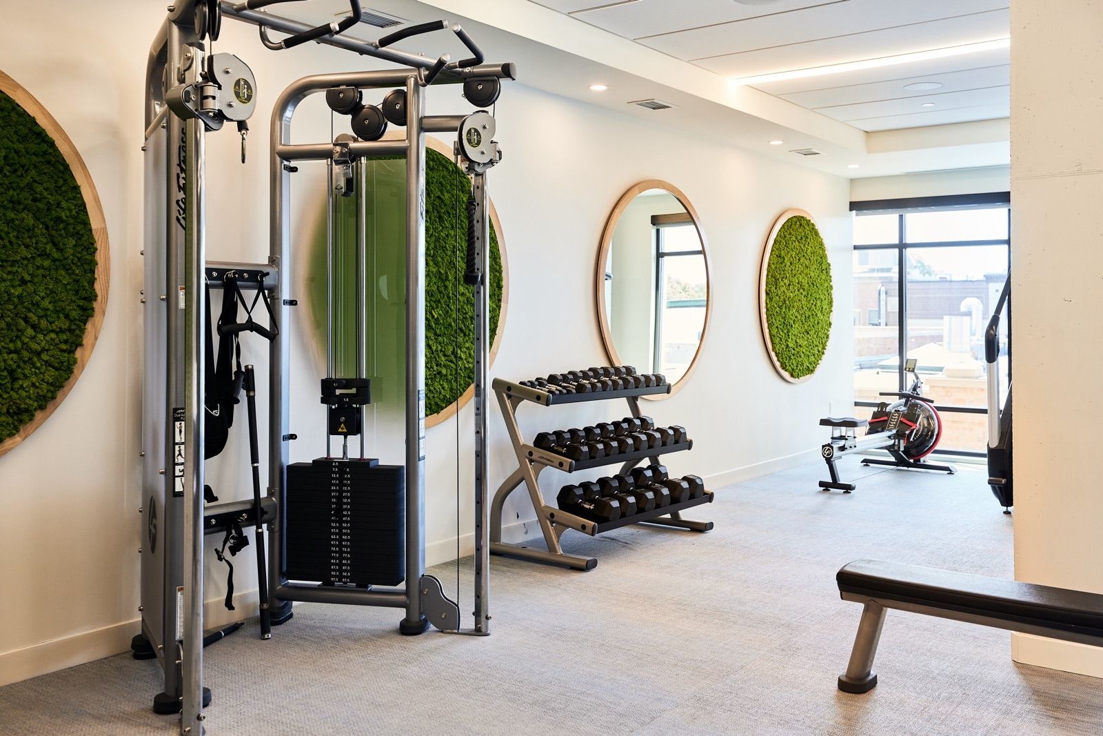 Strength training equipment in the Fitness Room