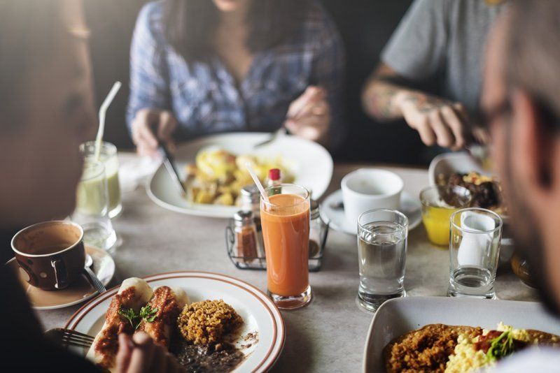 image of people eating breakfast