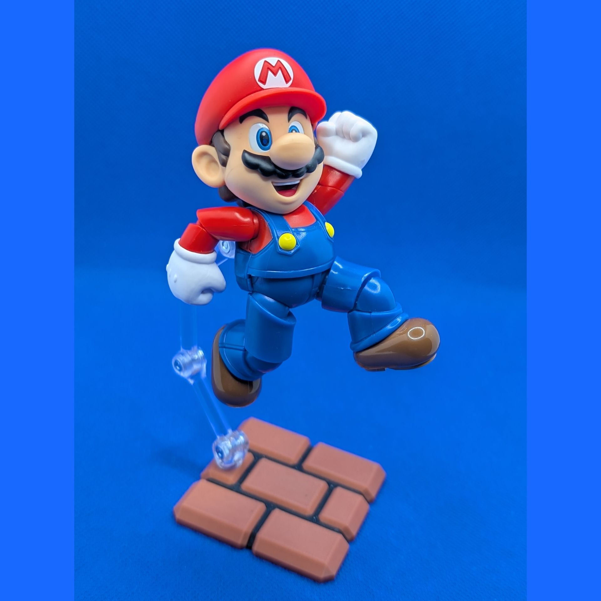 Mario Themed Figure stands.