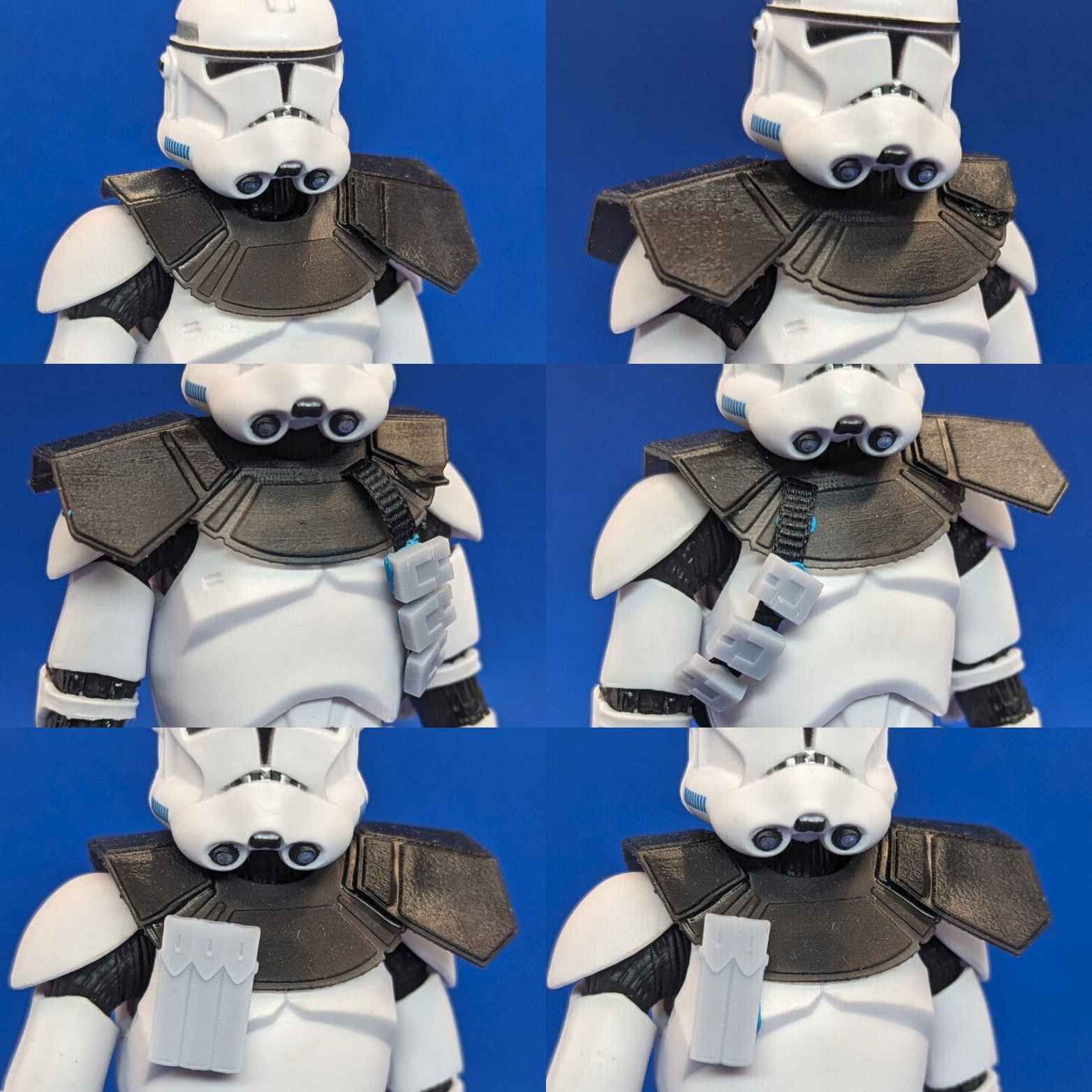 assortment of clone trooper pauldrons