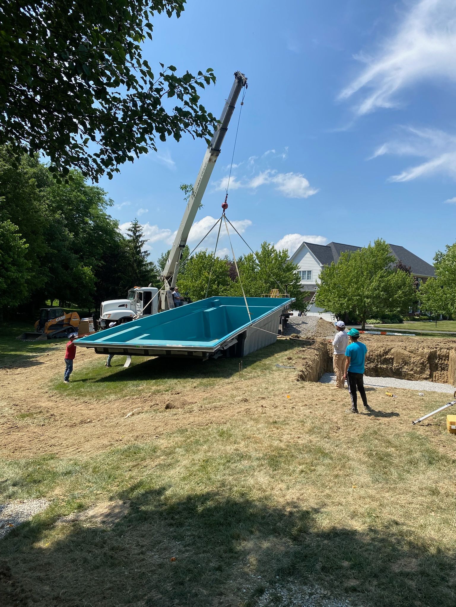 New Pool Installation - Frankfort, IN - Timber Ridge Pools