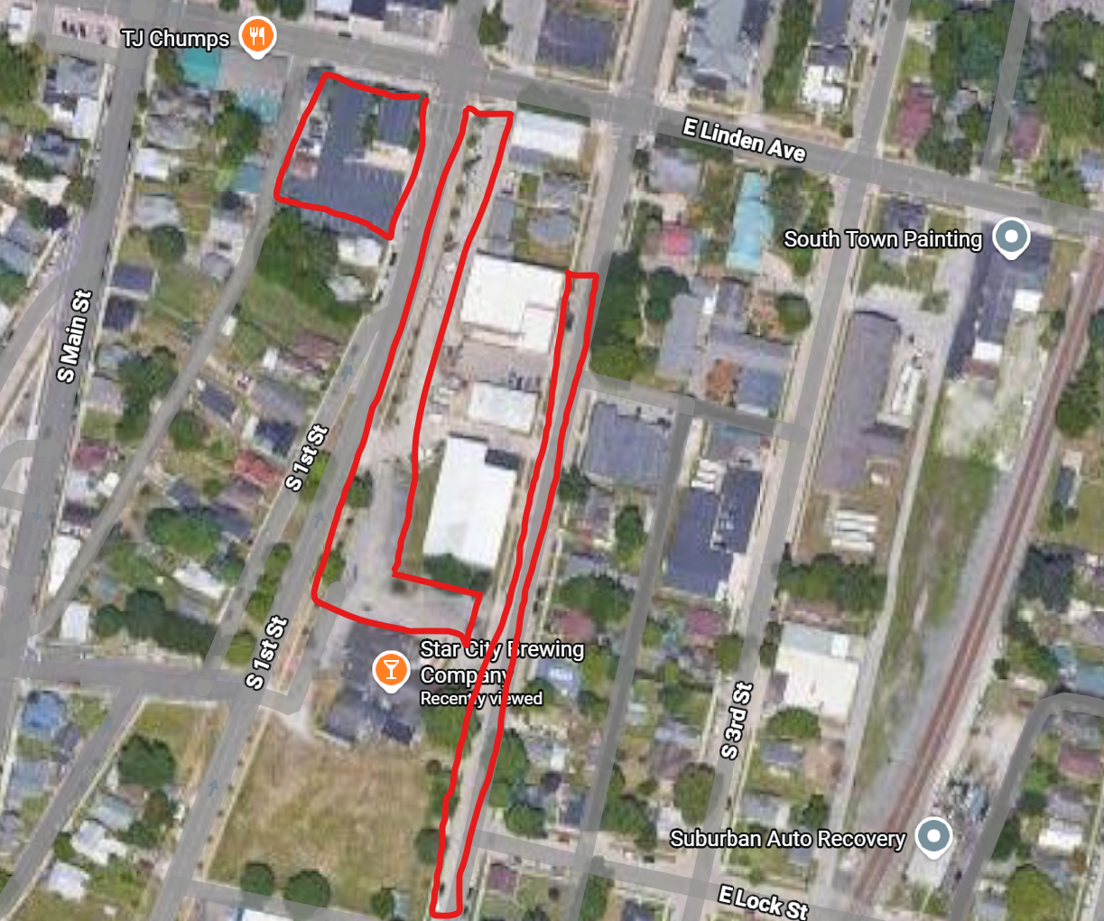 Map of Downtown Miamisburg