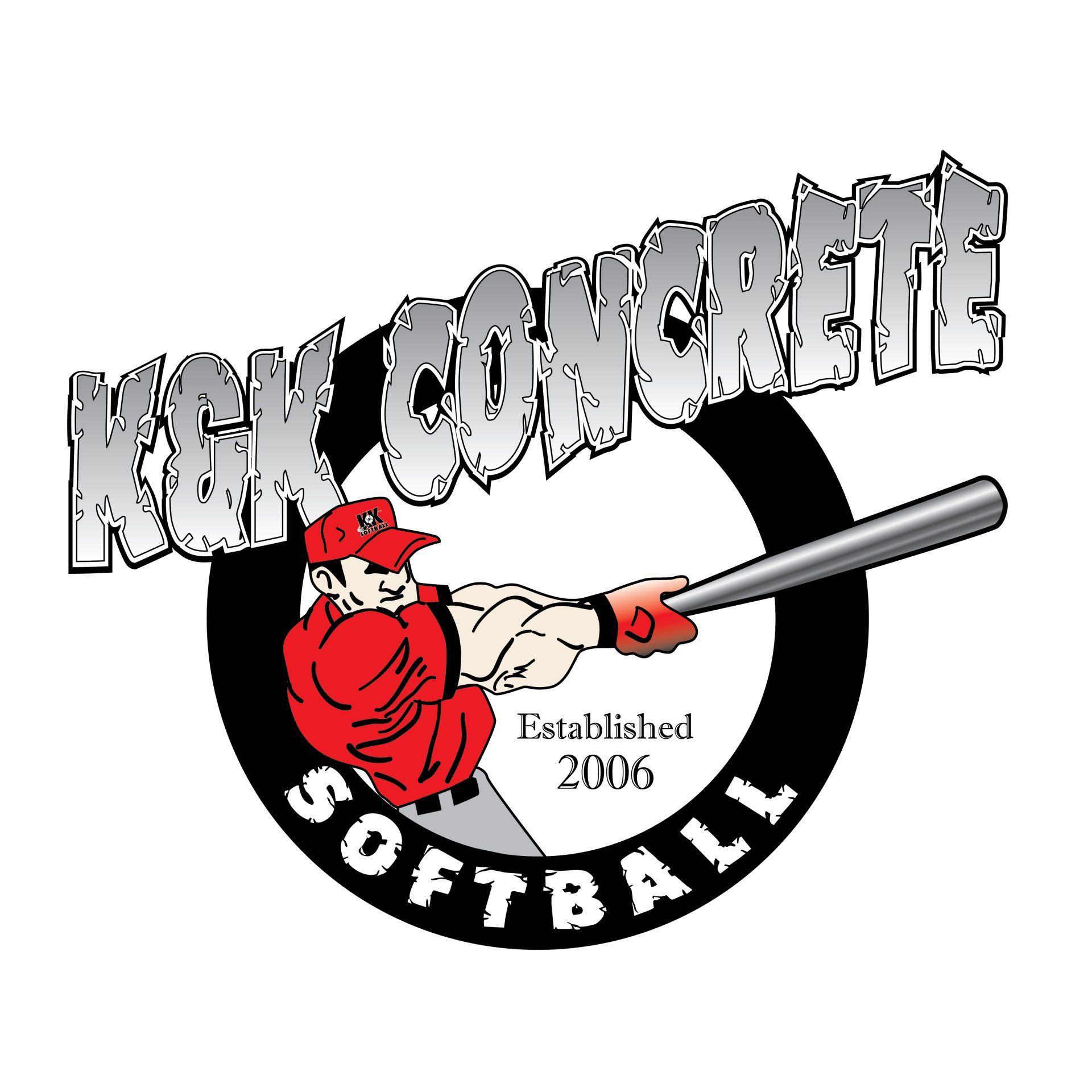 K&K Concrete Softball logo
