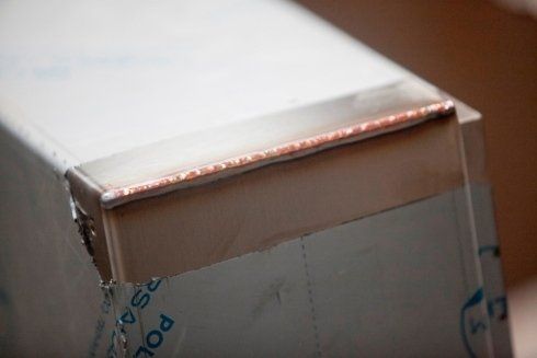 oggetto in acciaio dopo saldatura a Milano