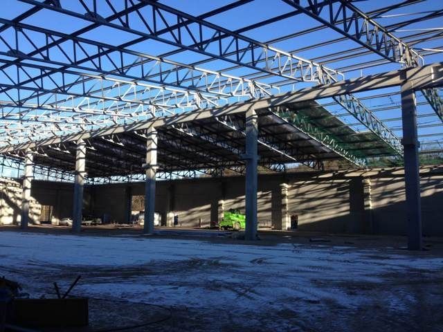 Trattamento ignifugo su un capannone