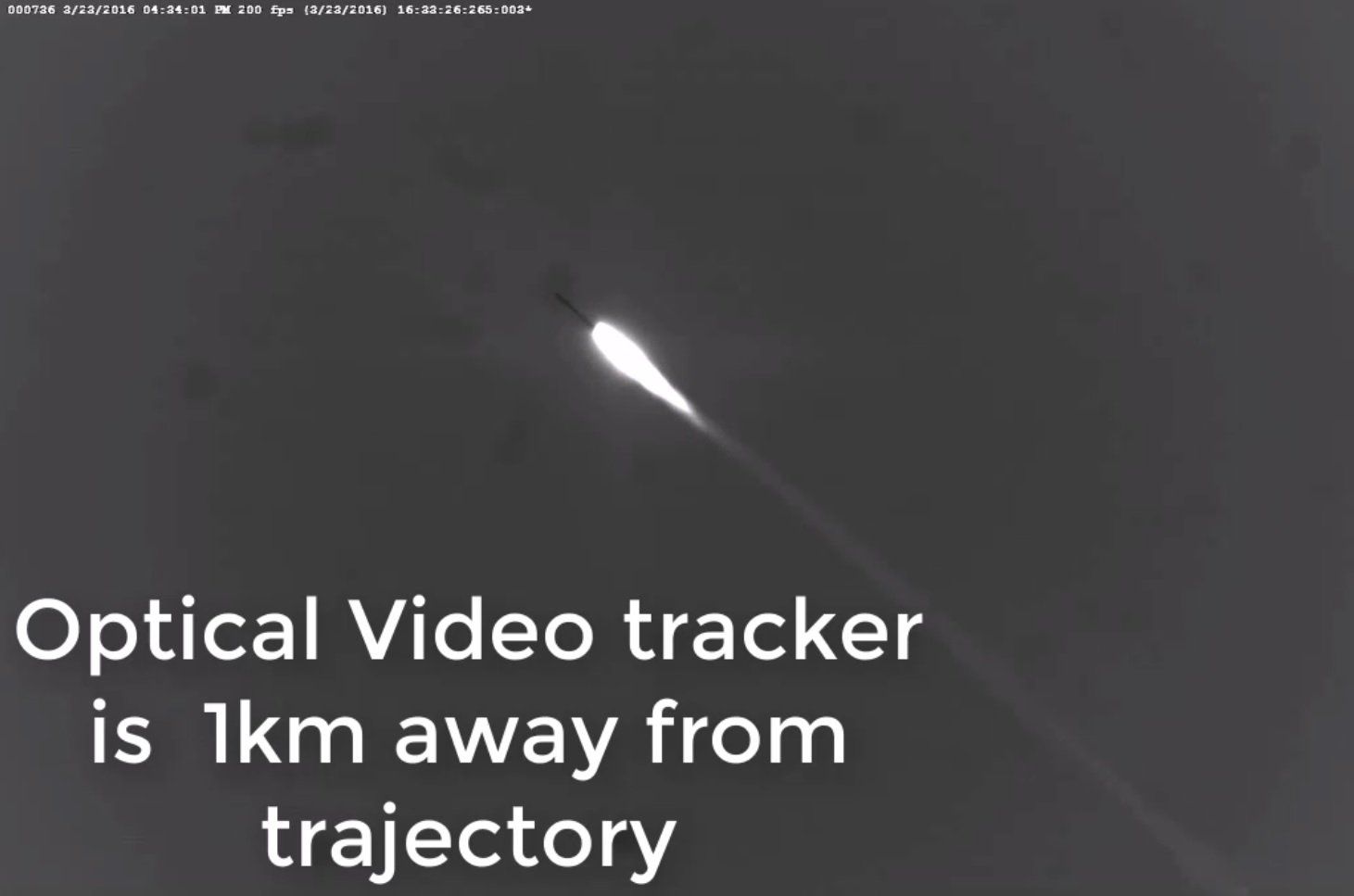 HI-TECH / IMAGO optical video tracker system - tracking of rockets