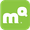 Green square logo with white lowercase “m” and a small white speech bubble/q mark in the corner