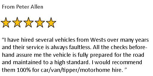 car, van, tipper and motorhome review from Peter Allen