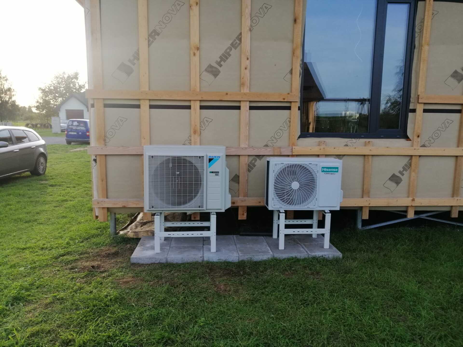 Kondicionieris un gaiss - ūdens siltumsūknis. Ķekavas nov.