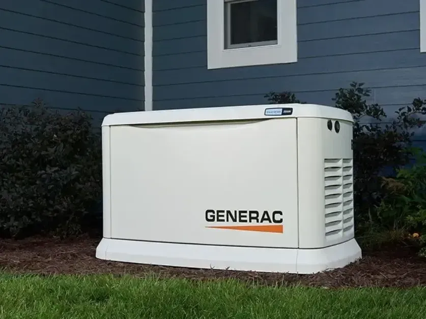 Backyard generator providing power backup during storm season in South Carolina | Ashley River Wired