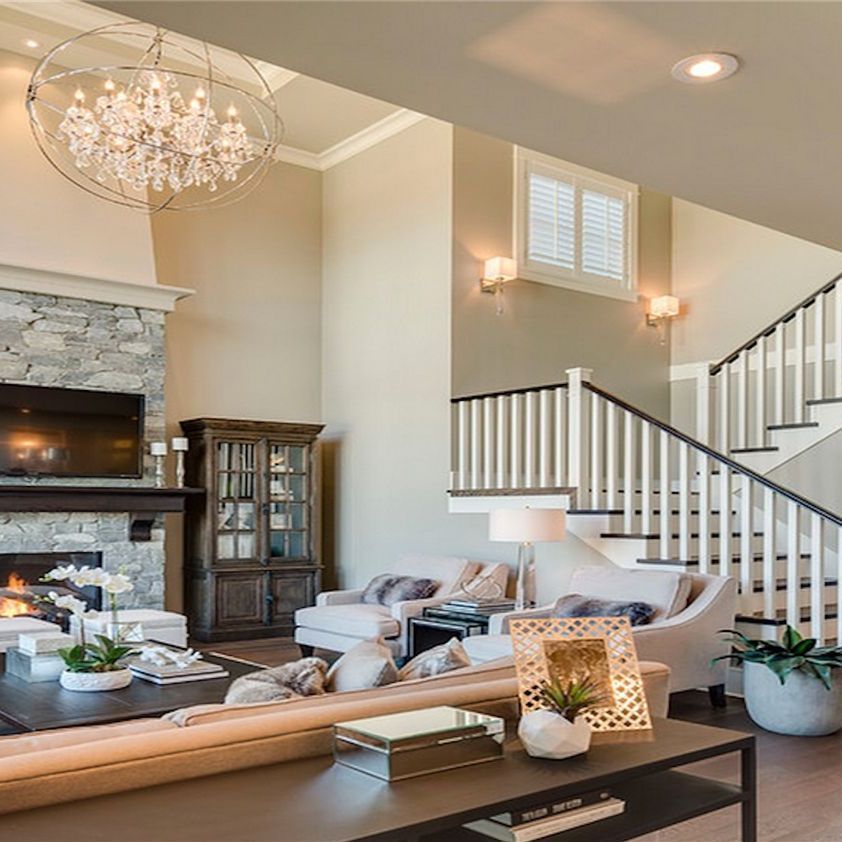 Professional installation of interior lighting by Ashley River Wired in a Charleston living room.