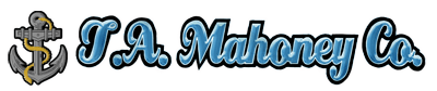 A logo for a company called l.a. mahaney co.