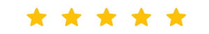 A row of yellow stars on a white background.