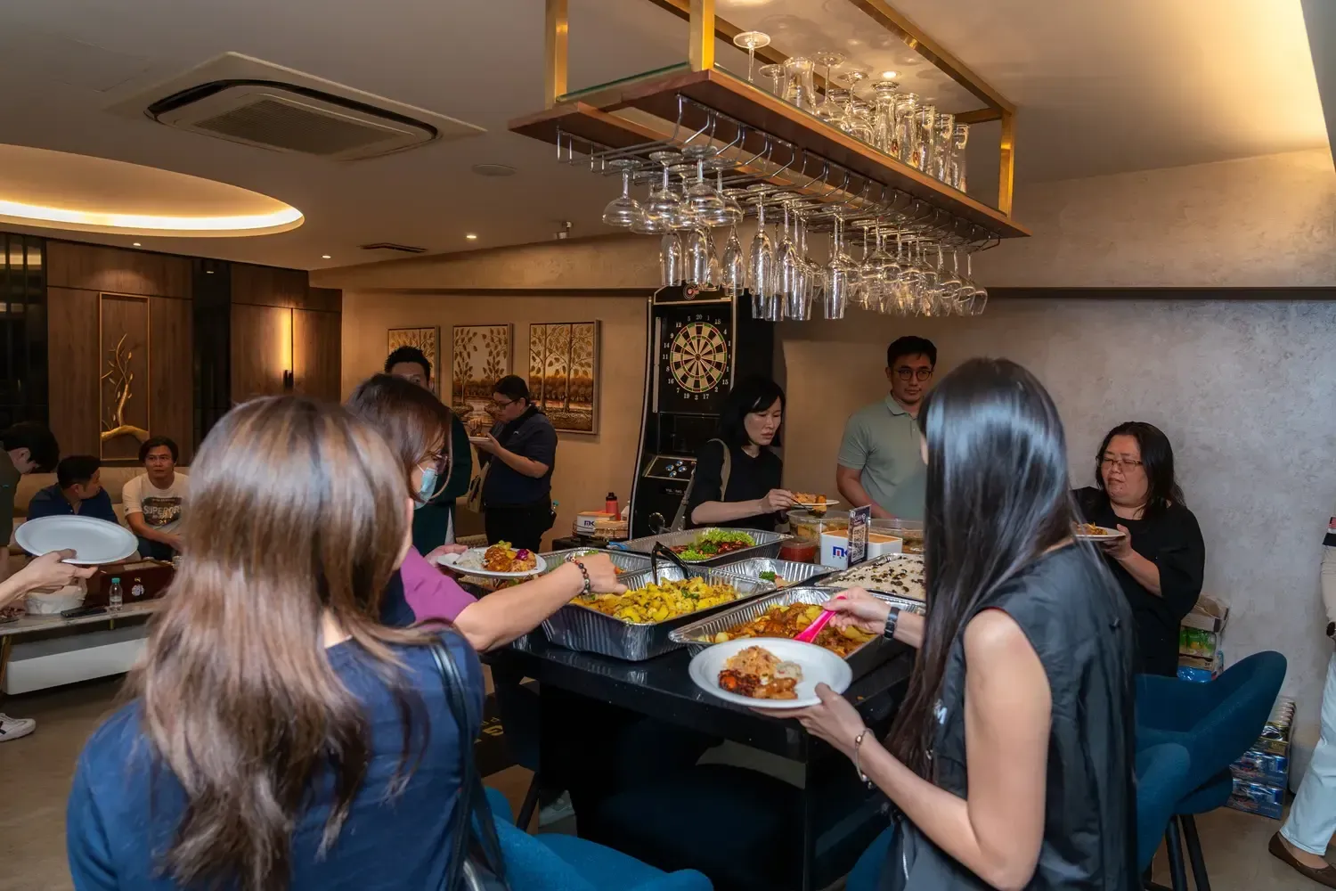 IDCP POS Workshop dinner at MKA Group Office Level 4 lounge area