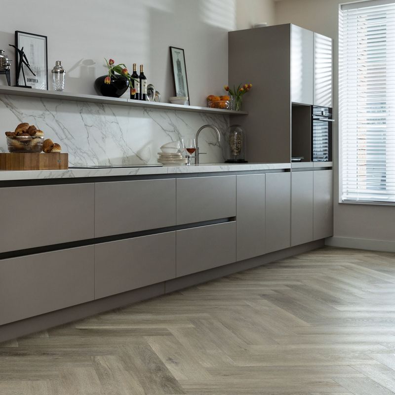 Luxury Line, Pvc click Wide Herringbone Peppermint