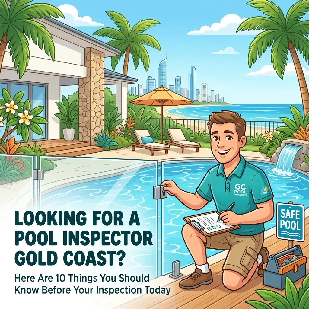 Pool Inspector Ad at a Tropical Home — Get My Pool Certified in Burleigh Waters, QLD
