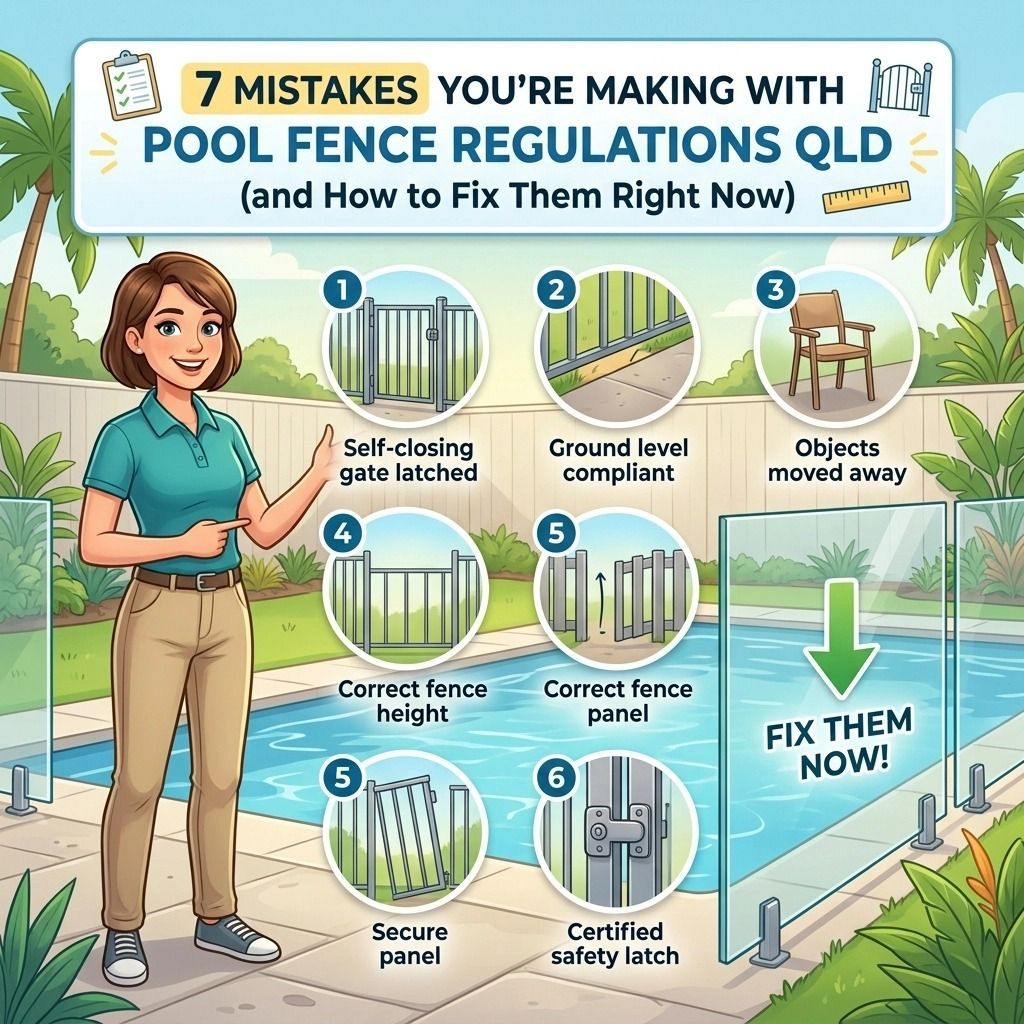 Infographic on Queensland Pool Fence Regulations — Get My Pool Certified in Burleigh Waters, QLD