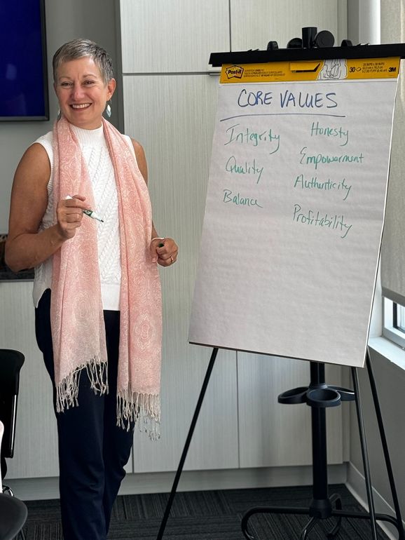 Business Coach Penny Schlyer doing business coaching session