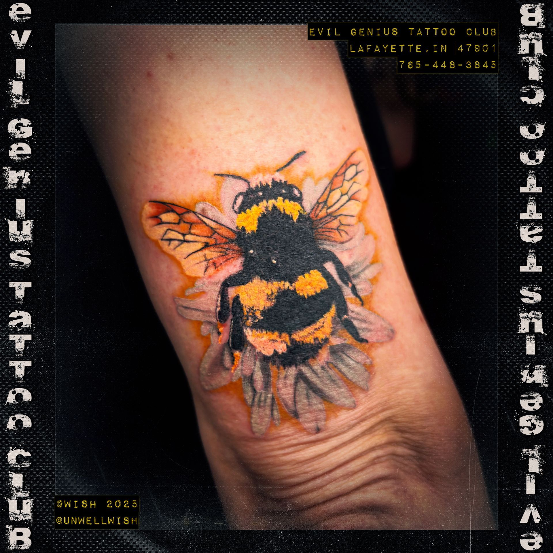 Bee tattoo by Wish