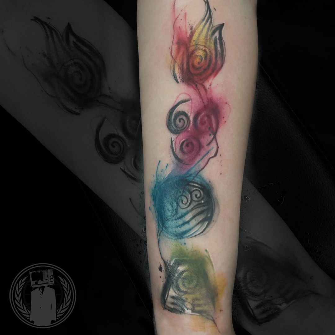 elements tattoo by Krist Karloff