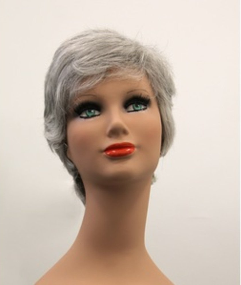 Parrucca femminile argento