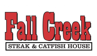 The logo for fall creek steak and catfish house