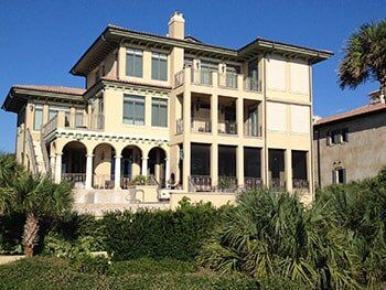 Storm shutter from a house — hurricane shutters Ormond Beach FL in Ormond Beach, FL