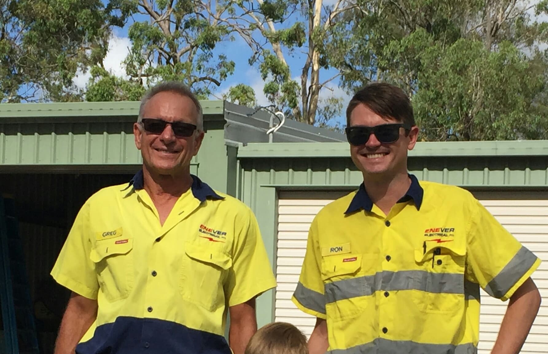 Electrician Working On High-voltage Tower — Ipswich QLD — Enever Electrical Pty Ltd