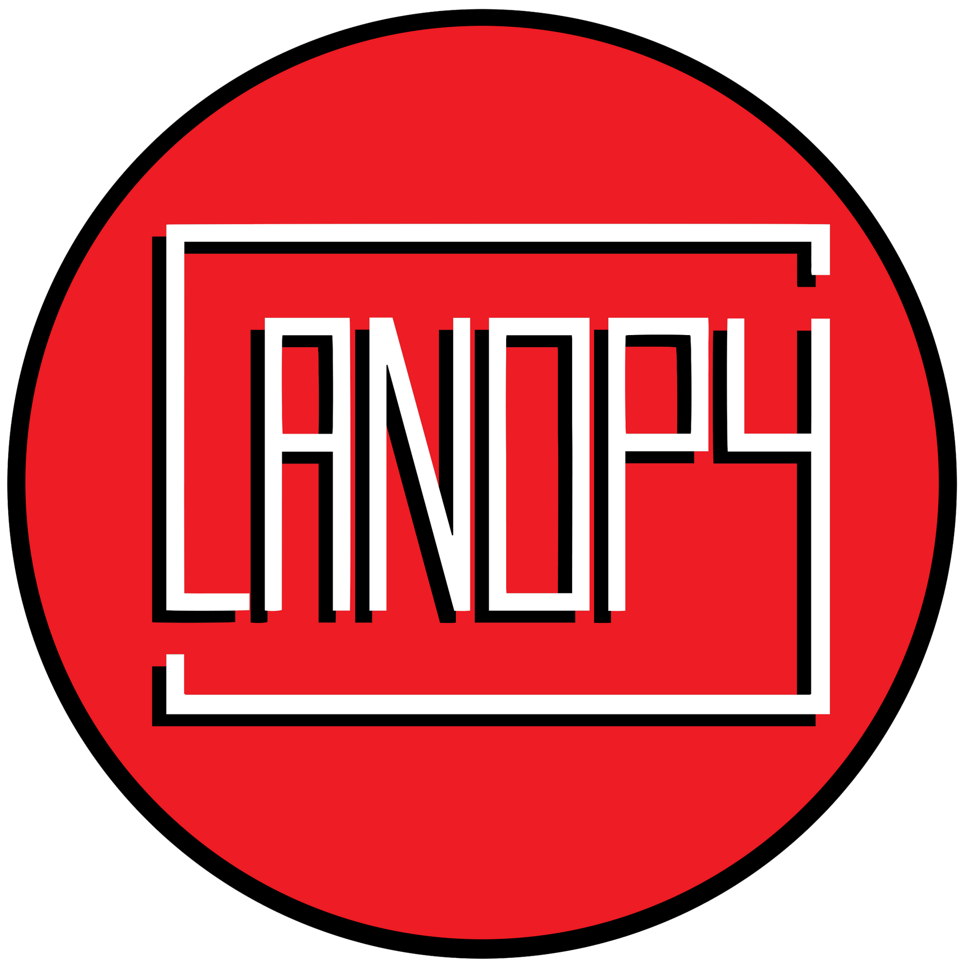 Logo for Canopy. White wordmark