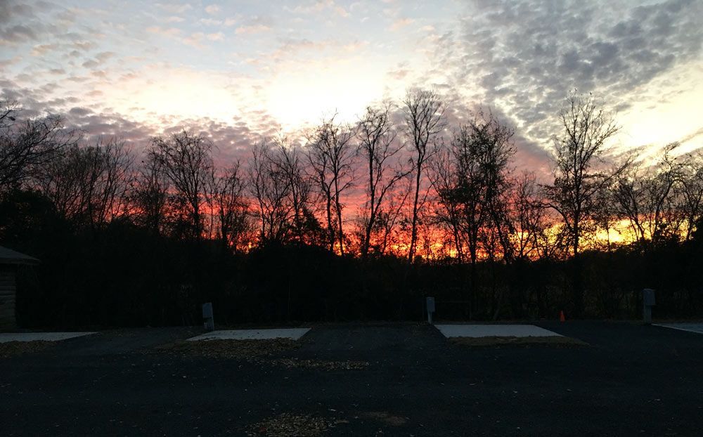 sunset at 377 rv park